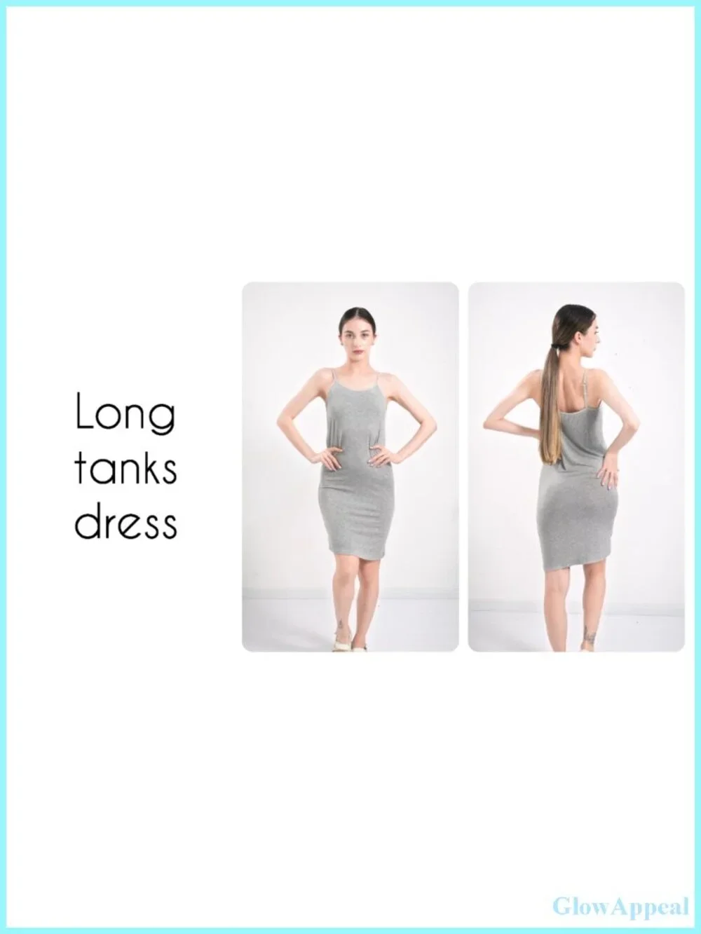 3 Pack Spaghetti Strap Cami Dress Full Slips for Layering